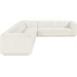 Meridian Furniture Modari Cream Fabric Upholstered 4pc. Modular Sectional