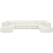 Meridian Furniture Modari Cream Fabric Upholstered 4pc. Modular Sectional