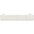 Meridian Furniture Modari Cream Fabric Upholstered 4pc. Modular Sectional