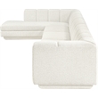 Meridian Furniture Modari Cream Fabric Upholstered 4pc. Modular Sectional