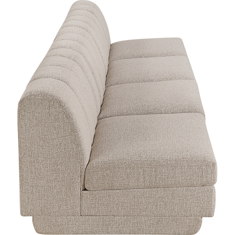 Meridian Furniture Modari Beige Fabric Upholstered 4pc. Modular Sofa
