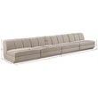 Meridian Furniture Modari Beige Fabric Upholstered 4pc. Modular Sofa