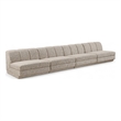 Meridian Furniture Modari Beige Fabric Upholstered 4pc. Modular Sofa