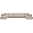 Meridian Furniture Modari Beige Fabric Upholstered 5pc. Modular Sectional
