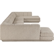 Meridian Furniture Modari Beige Fabric Upholstered 5pc. Modular Sectional