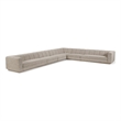 Meridian Furniture Modari Beige Fabric Upholstered 6pc. Modular Sectional