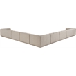 Meridian Furniture Modari Beige Fabric Upholstered 7pc. Modular Sectional