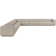 Meridian Furniture Modari Beige Fabric Upholstered 7pc. Modular Sectional