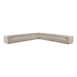 Meridian Furniture Modari Beige Fabric Upholstered 7pc. Modular Sectional