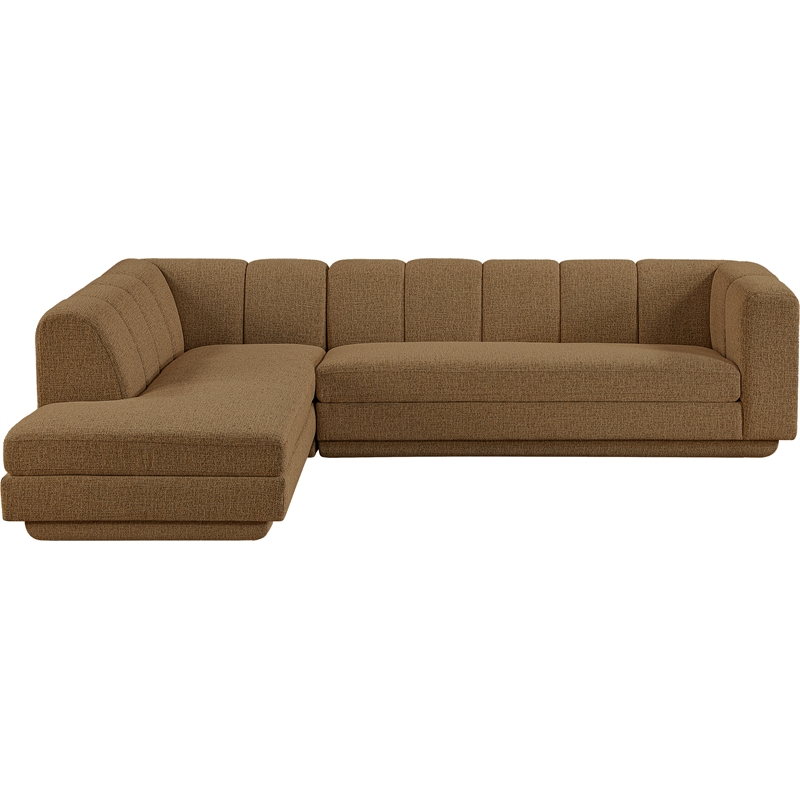Meridian Furniture Modari Brown Fabric Upholstered 2pc. Modular Sectional