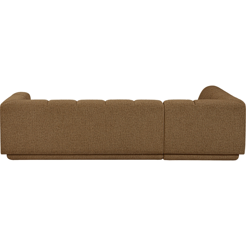Meridian Furniture Modari Brown Fabric Upholstered 2pc. Modular Sectional