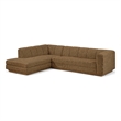 Meridian Furniture Modari Brown Fabric Upholstered 2pc. Modular Sectional