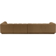 Meridian Furniture Modari Brown Fabric Upholstered 3pc. Modular Sectional