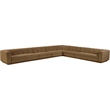 Meridian Furniture Modari Brown Fabric Upholstered 6pc. Modular Sectional