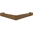 Meridian Furniture Modari Brown Fabric Upholstered 8pc. Modular Sectional