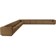 Meridian Furniture Modari Brown Fabric Upholstered 9pc. Modular Sectional