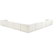 Meridian Furniture Modari Cream Fabric Upholstered 7pc. Modular Sectional