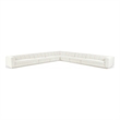Meridian Furniture Modari Cream Fabric Upholstered 7pc. Modular Sectional