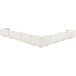 Meridian Furniture Modari Cream Fabric Upholstered 8pc. Modular Sectional