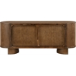 Meridian Furniture Caldra Brown Oak Veneer And Solid Wood Sideboard/Buffet