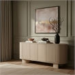 Meridian Furniture Caldra Natural Oak Veneer And Solid Wood Sideboard/Buffet