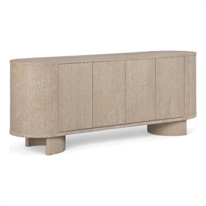 Meridian Furniture Caldra Natural Oak Veneer And Solid Wood Sideboard/Buffet
