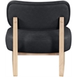 Meridian Furniture Vetra Black Vegan Leather Upholstered Accent Chair