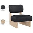 Meridian Furniture Vetra Black Vegan Leather Upholstered Accent Chair