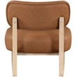 Meridian Furniture Vetra Cognac Vegan Leather Upholstered Accent Chair