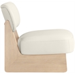 Meridian Furniture Vetra Cream Vegan Leather Upholstered Accent Chair