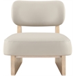 Meridian Furniture Vetra Taupe Vegan Leather Upholstered Accent Chair