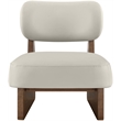 Meridian Furniture Vetra Beige Vegan Leather Upholstered Accent Chair