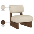 Meridian Furniture Vetra Beige Vegan Leather Upholstered Accent Chair