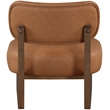 Meridian Furniture Vetra Cognac Vegan Leather Upholstered Accent Chair