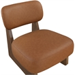 Meridian Furniture Vetra Cognac Vegan Leather Upholstered Accent Chair