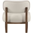 Meridian Furniture Vetra Taupe Vegan Leather Upholstered Accent Chair