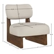 Meridian Furniture Vetra Taupe Vegan Leather Upholstered Accent Chair