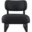 Meridian Furniture Vetra Black Vegan Leather Upholstered Accent Chair