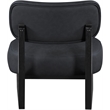 Meridian Furniture Vetra Black Vegan Leather Upholstered Accent Chair