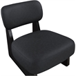 Meridian Furniture Vetra Black Vegan Leather Upholstered Accent Chair