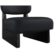 Meridian Furniture Vetra Black Vegan Leather Upholstered Accent Chair