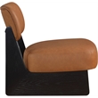 Meridian Furniture Vetra Cognac Vegan Leather Upholstered Accent Chair