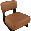 Meridian Furniture Vetra Cognac Vegan Leather Upholstered Accent Chair