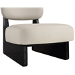 Meridian Furniture Vetra Taupe Vegan Leather Upholstered Accent Chair