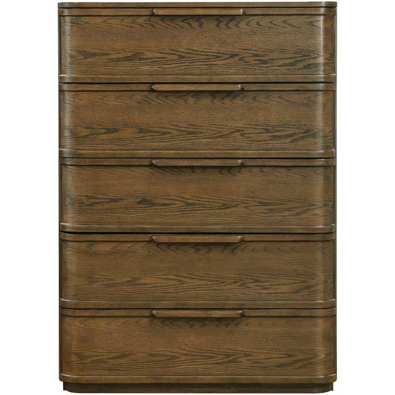 Meridian Furniture Tiberio Brown Oak Veneer And Solid Wood Chest