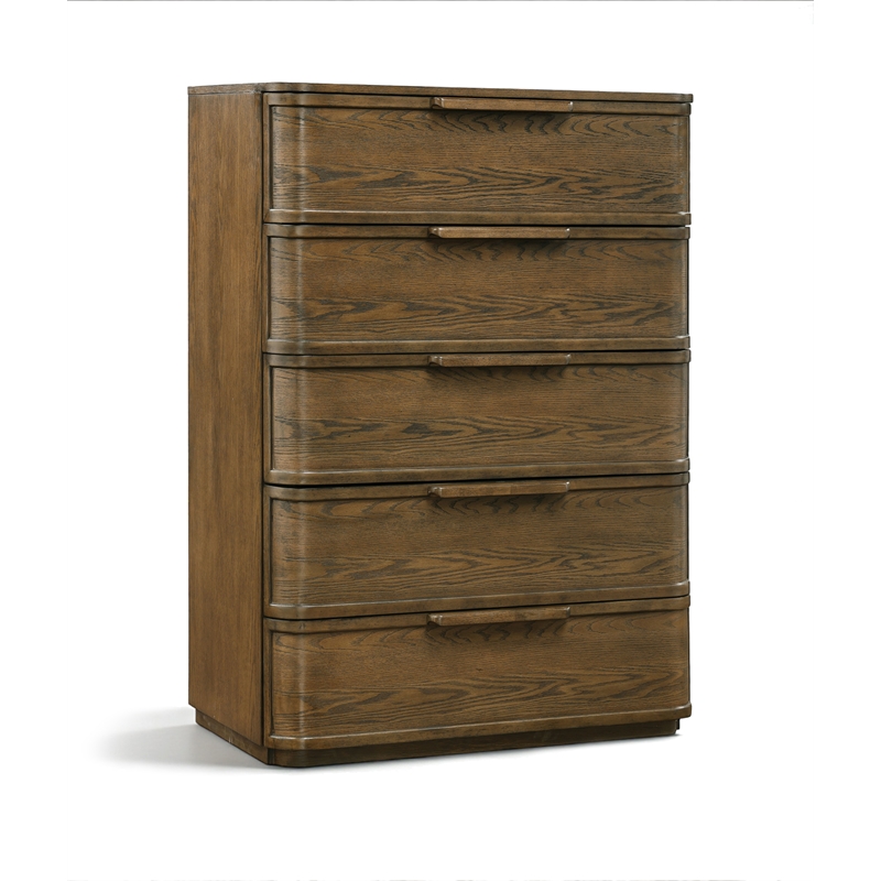 Meridian Furniture Tiberio Brown Oak Veneer And Solid Wood Chest