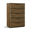 Meridian Furniture Tiberio Brown Oak Veneer And Solid Wood Chest