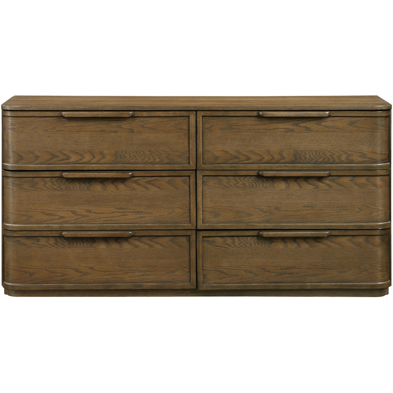 Meridian Furniture Tiberio Brown Oak Veneer And Solid Wood Dresser