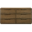 Meridian Furniture Tiberio Brown Oak Veneer And Solid Wood Dresser