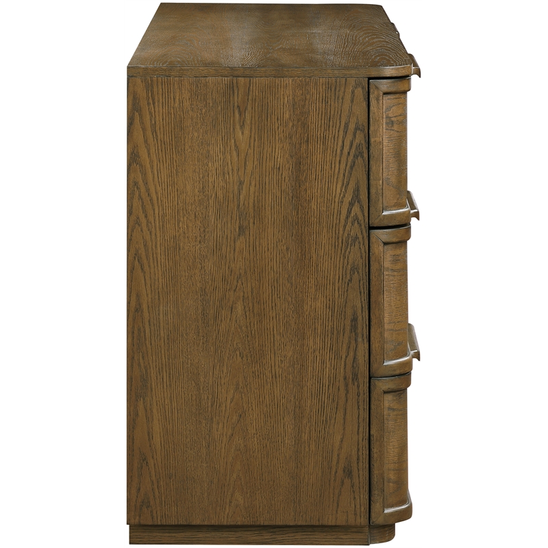 Meridian Furniture Tiberio Brown Oak Veneer And Solid Wood Dresser